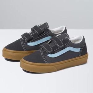 Blue old skool vans toddler 6